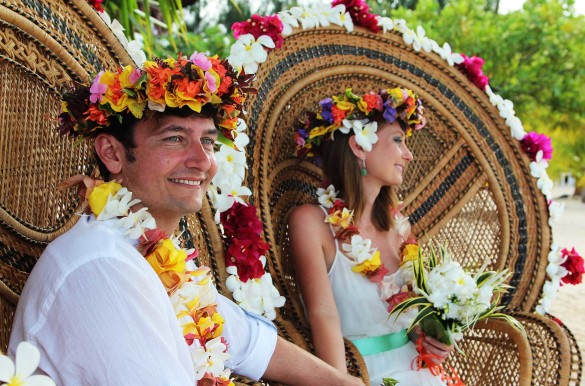 Pensando em casar fora do Brasil? Saiba como é um casamento na Polinésia Casamento na Polinésia Francesa - Foto: Ticiana Giehl e Marquinhos Pereira/Escolha Viajar