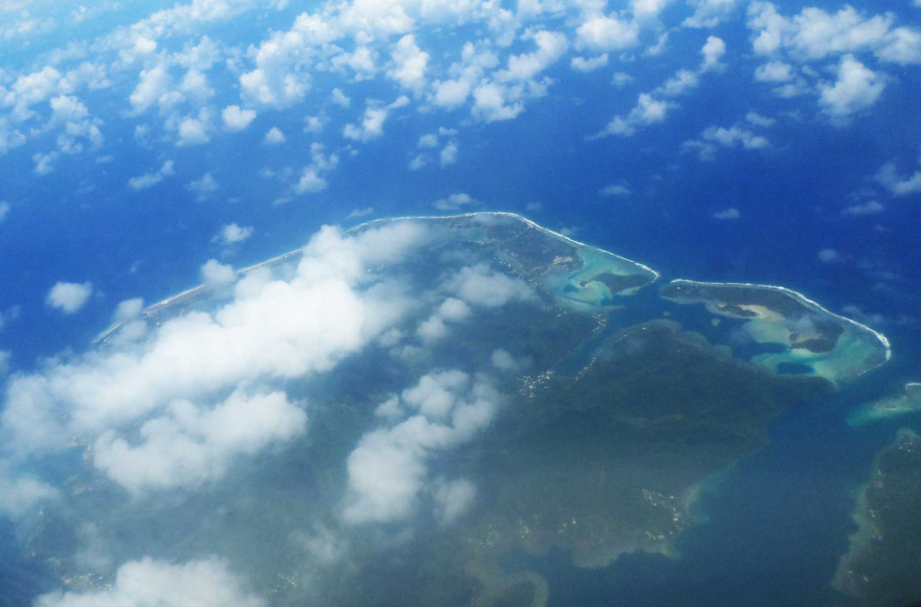 Vista aérea de Bora Bora - dicas da polinésia francesa