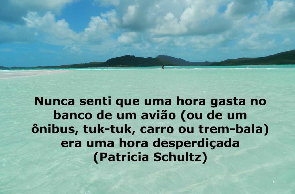 Frases de viagem - Foto da praia de Whitehaven, na Ilha Whitsunday (Austrália)