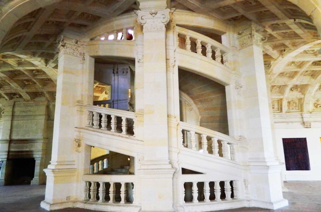 Escadaria em dupla hélice do Castelo de Chambord