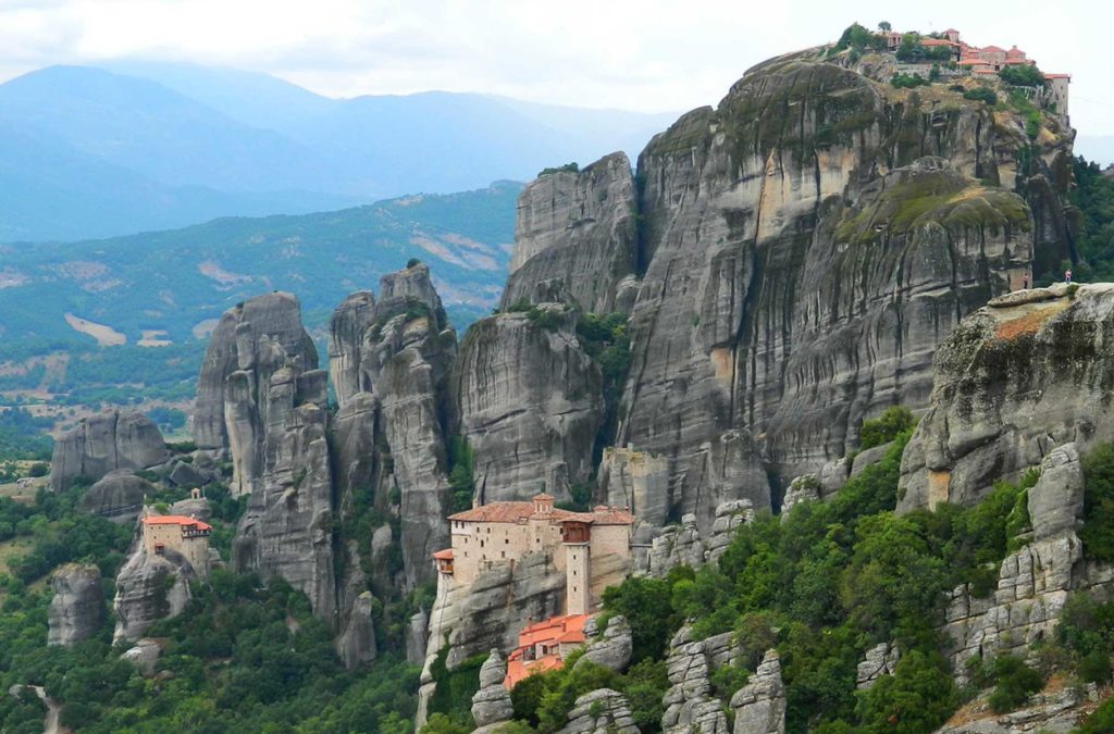Roteiro de viagem pela Grécia - Vista dos Mosteiros de Meteora