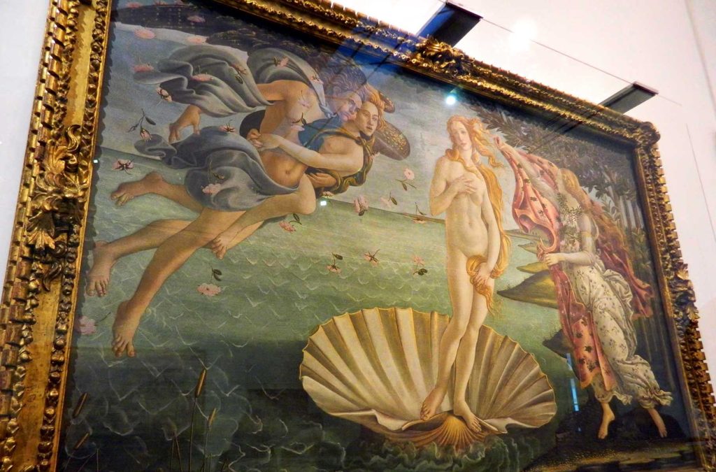 O Nascimento de Vênus é a principal obra da Uffizi