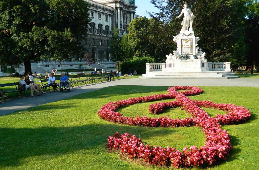 O que fazer em Viena - Parque Burggarten