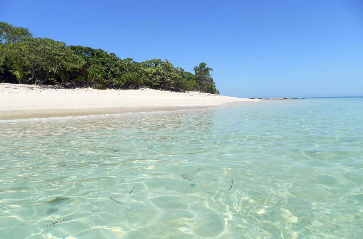 Sunset Beach, na Ilha de Mana, Arquipélago das Mamanuca (Fiji)