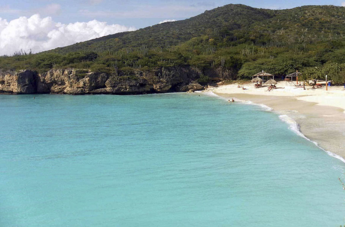 Praia Abao, na Ilha de Curaçao (Caribe)