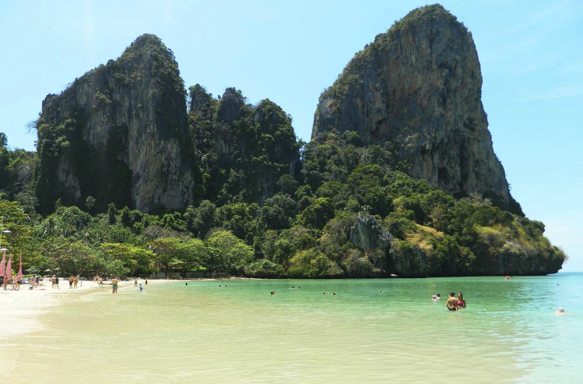 Railay Beach, em Ao Nang (Tailândia)