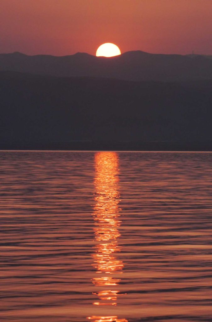 Entardecer no Mar Morto (Jordânia)