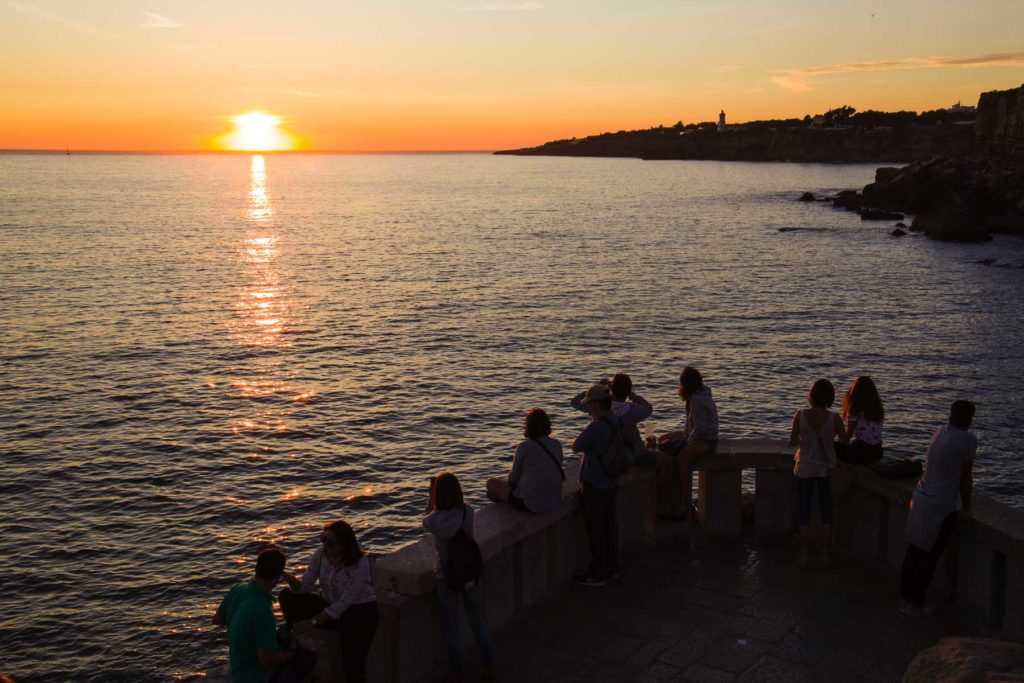 Entardecer na Boca do Inferno, em Cascais (Portugal)