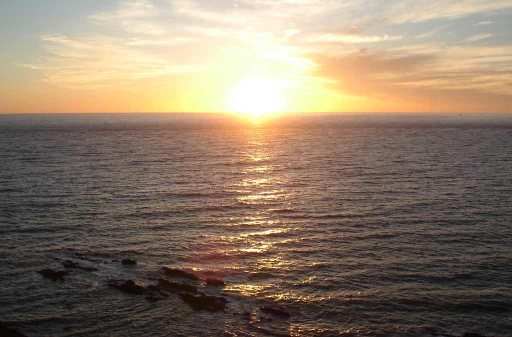 Pôr do sol na Casapueblo, em Punta del Este (Uruguai)