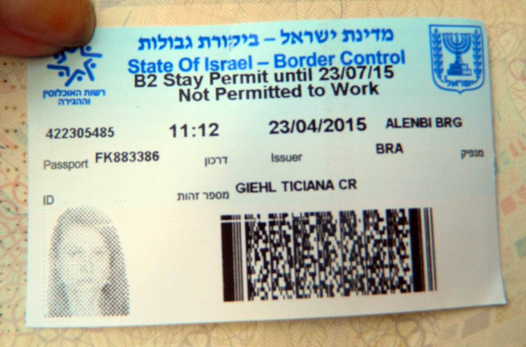 Precisa de visto para viajar a Israel?