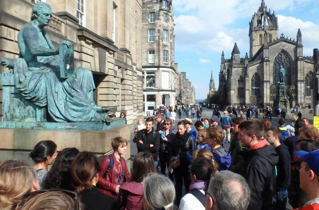 'Free walking tour' em Edimburgo