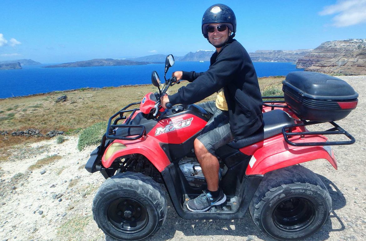 Santorini - viagem de carro