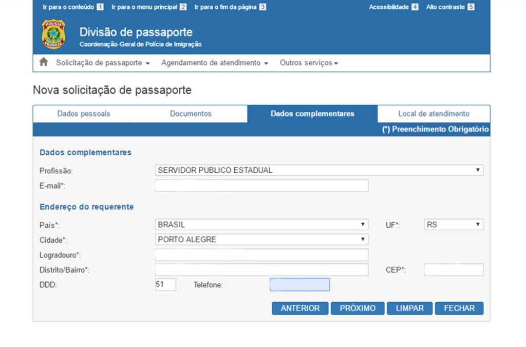 Como tirar passaporte - Formulário online