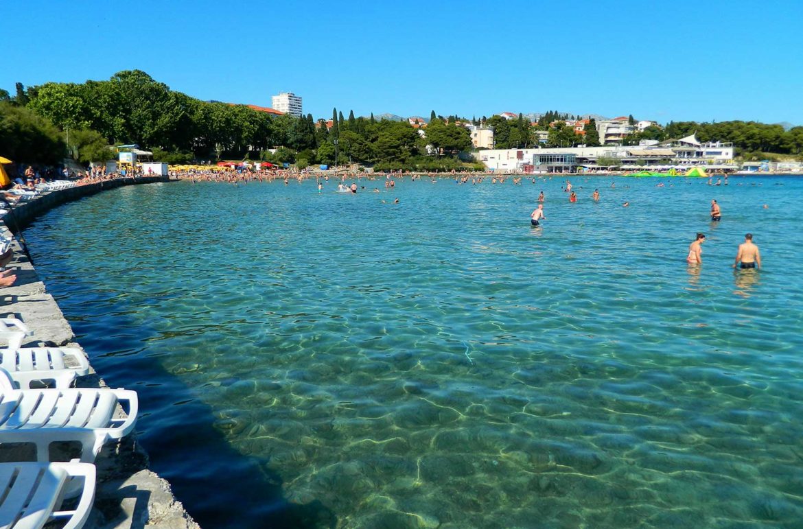 Fotos da Croácia - Praia de Bacvice, em Split