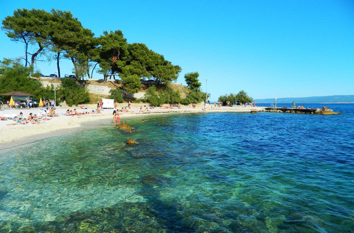 Fotos da Croácia - Praia de Bacvice, em Split