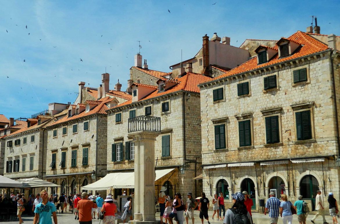 Fotos da Croácia - Praça Luza, em Dubrovnik