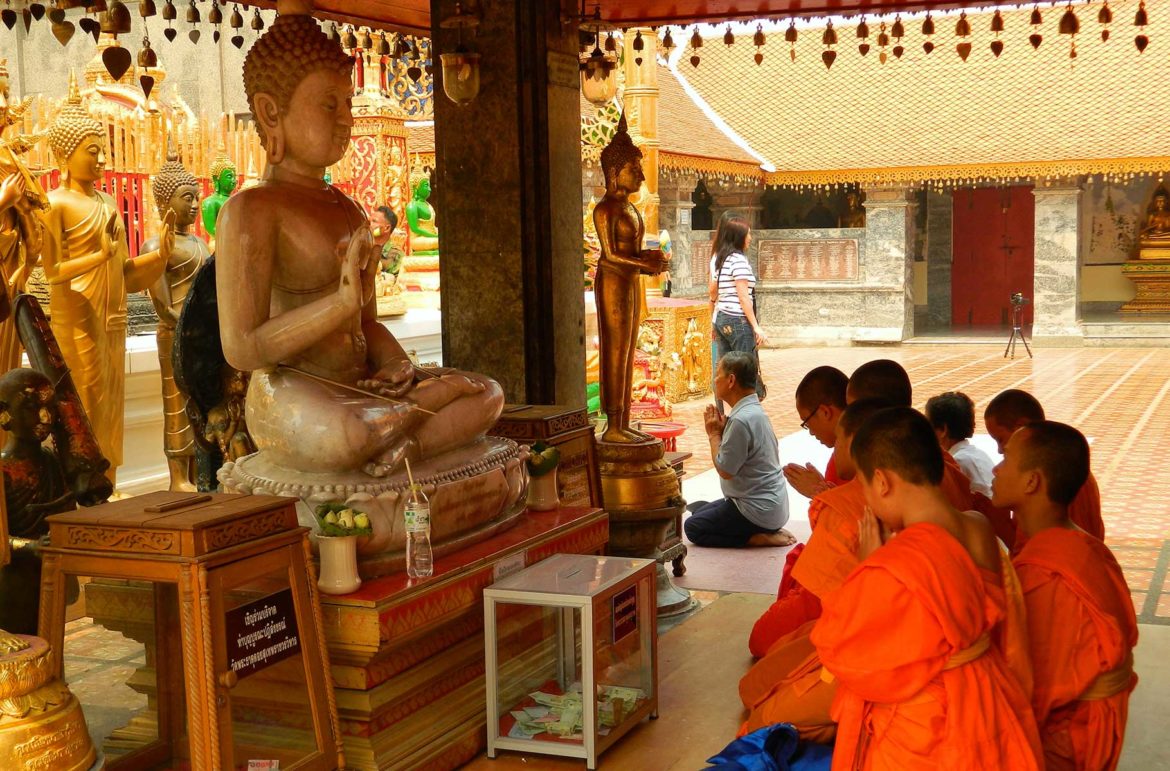 Templo de Doi Suthep, em Chiang Mai