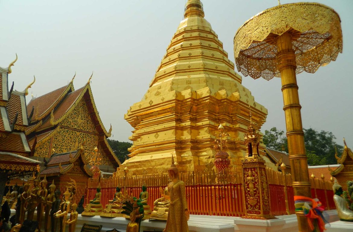 Templo de Doi Suthep, em Chiang Mai