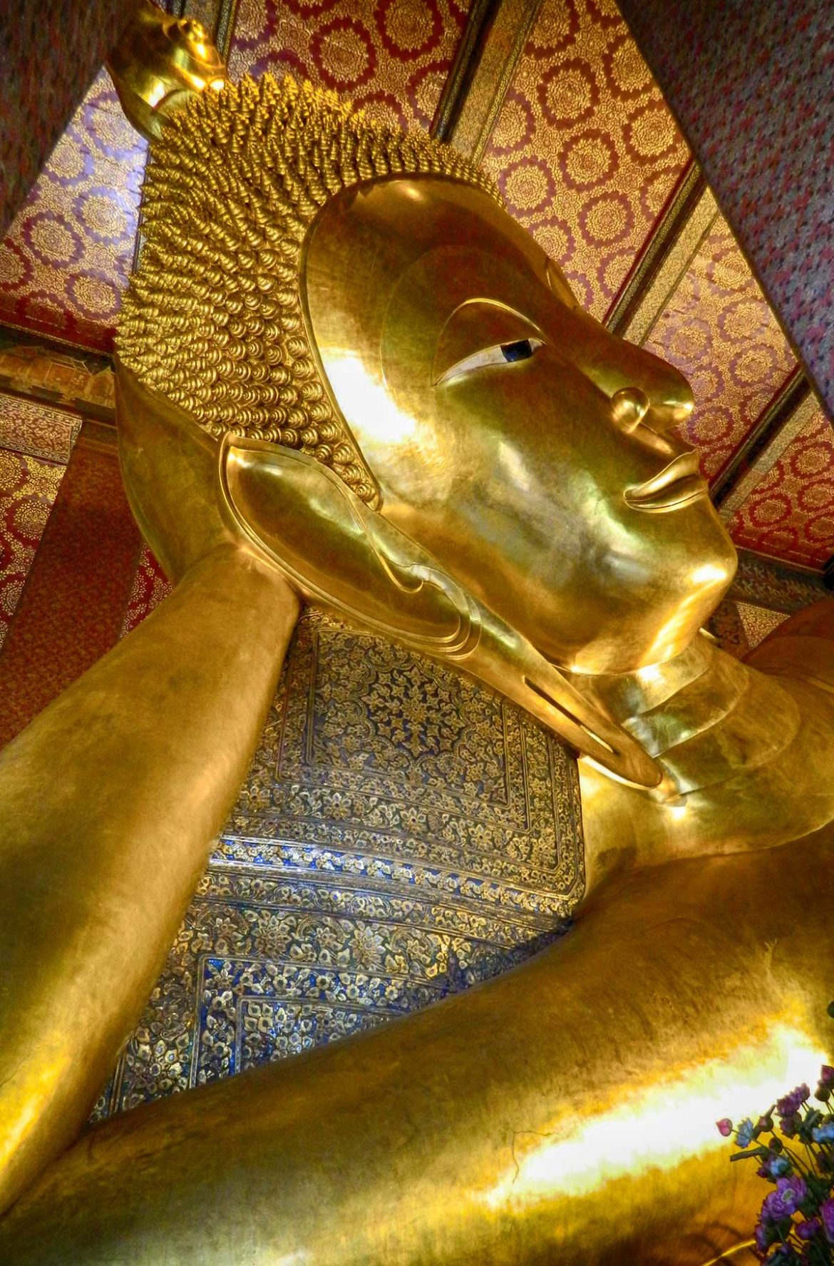 Wat Pho, ou Templo do Buda Reclinado, em Bangkok