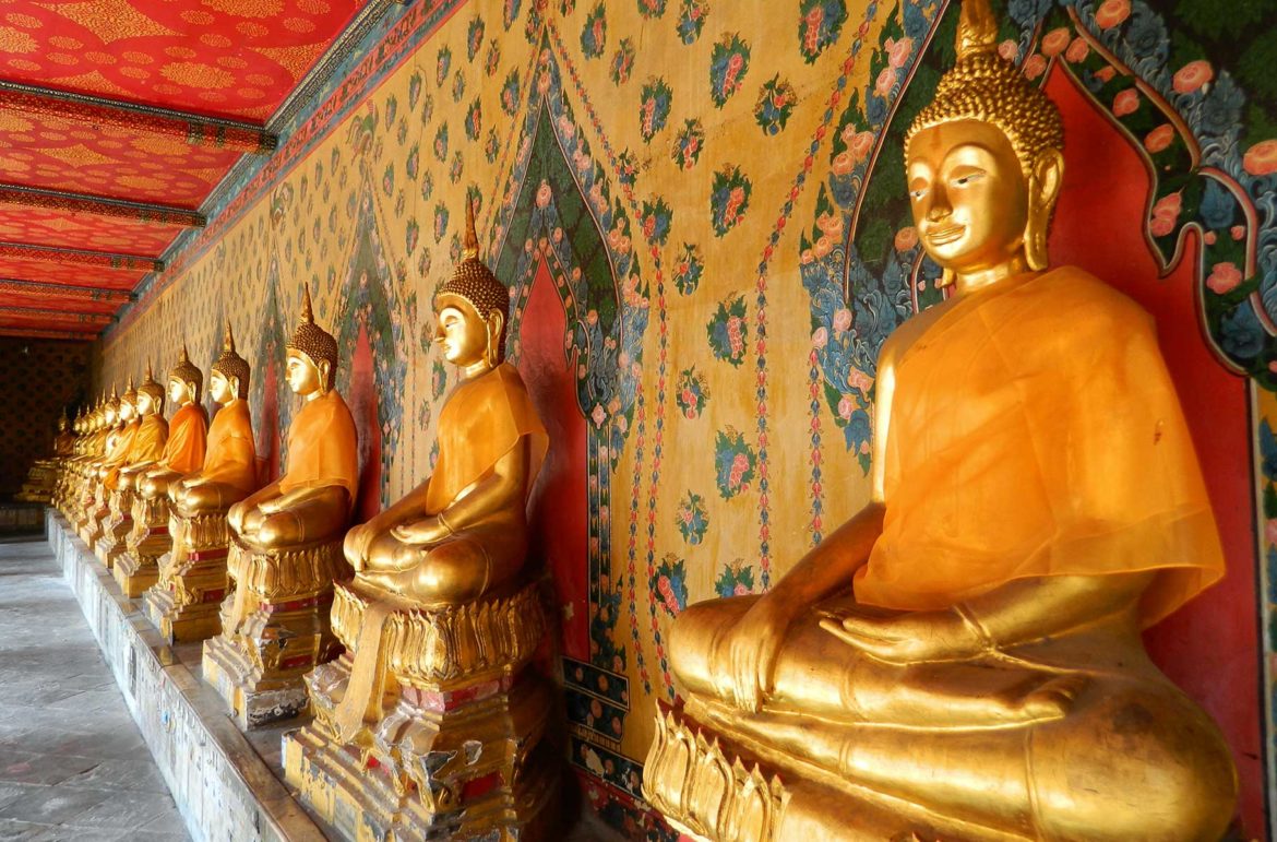 Wat Pho, ou Templo do Buda Reclinado, em Bangkok