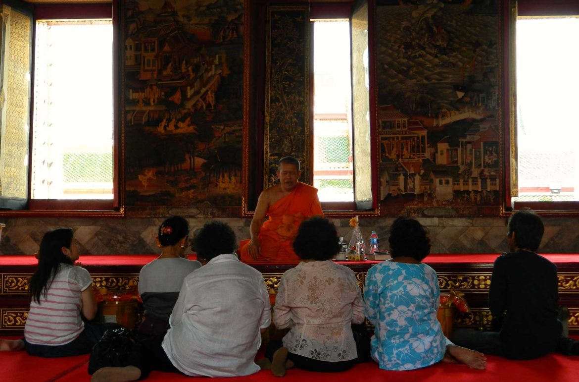 Wat Pho, ou Templo do Buda Reclinado, em Bangkok