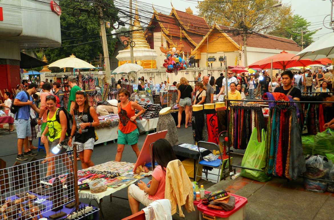 Mercado noturno de Chiang Mai