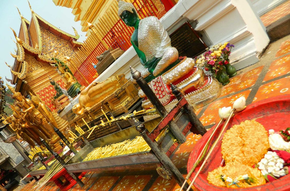 Templo de Doi Suthep, em Chiang Mai