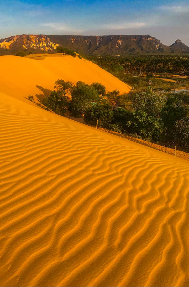 Dunas do Parque Estadual do Jalapão são atração de graça no Tocantins