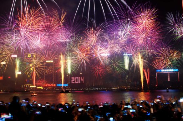 Destinos de viagem no Ano-Novo Réveillon em Hong Kong