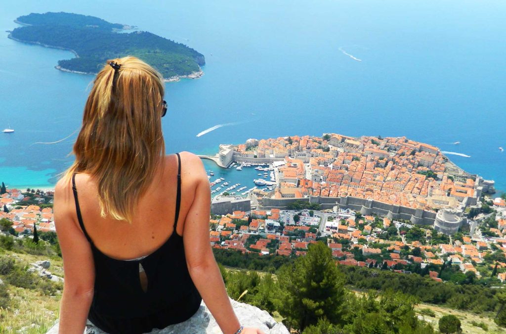 Lugares vistos de cima - Cidade medieval de Dubrovnik (Croácia)