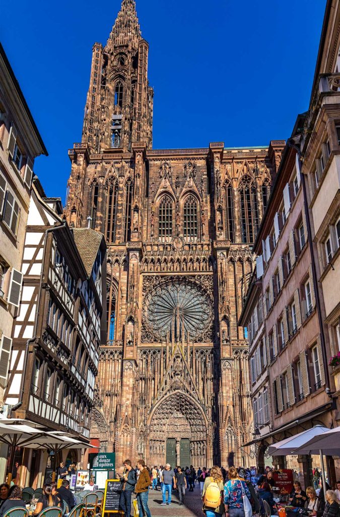 Fachada da Catedral de Estrasburgo, na França