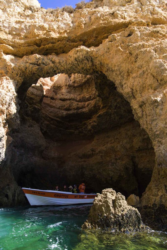 Roteiro no Algarve - Passeio de barco na Ponta da Piedade