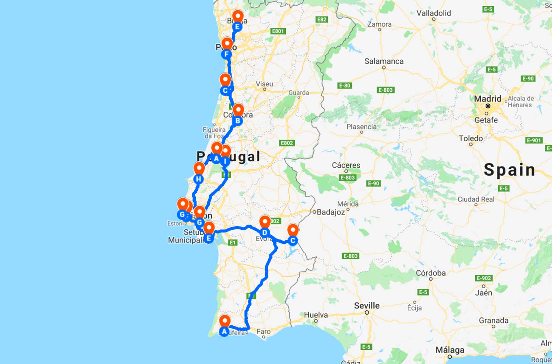 Mapa de Portugal: roteiro e guia para visitar