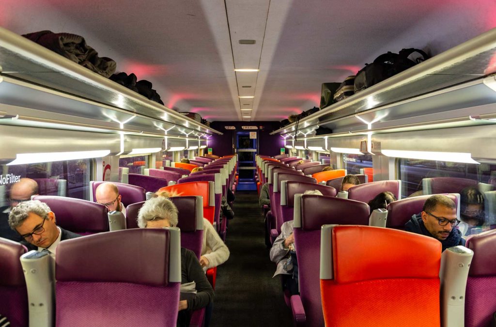 TGV que liga Paris a Estrasburgo