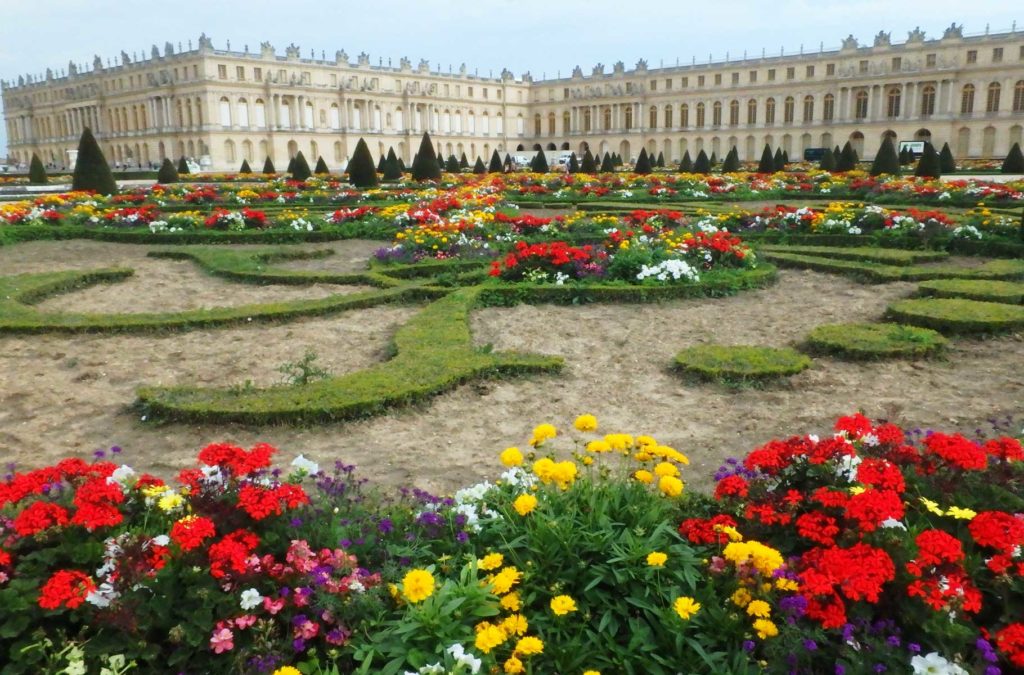 Castelos na França - Versailles visto dos jardins de Le Nôtre