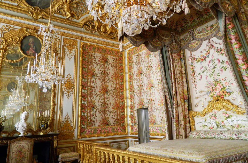 Castelos na França - Quarto de Maria Antonieta em Versailles