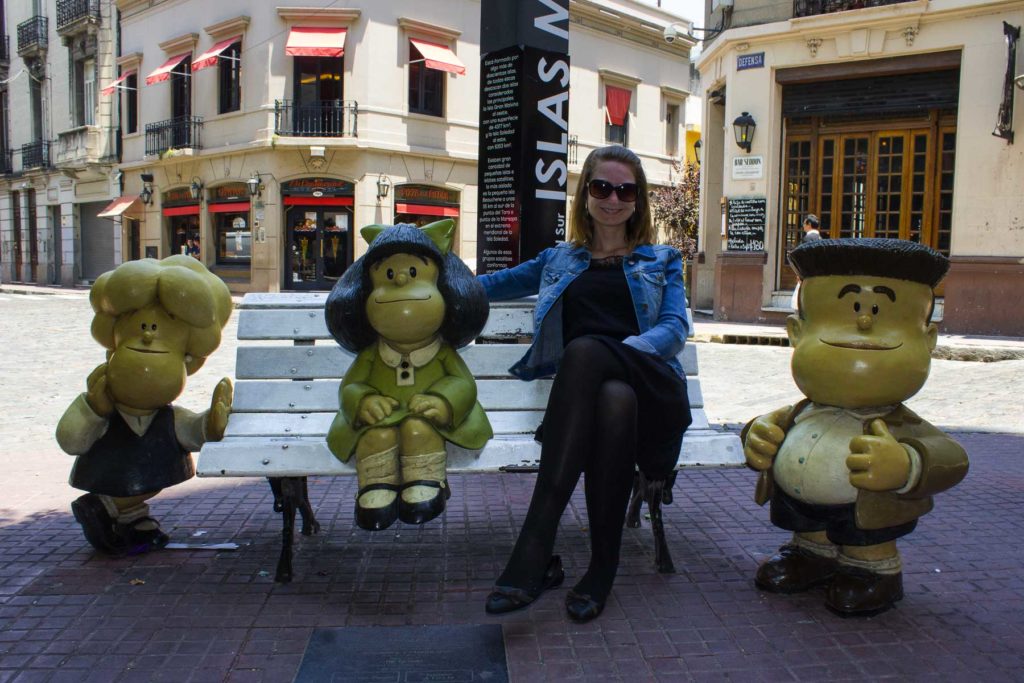 Roteiro em Buenos Aires e Montevidéu - Estátua da Mafalda