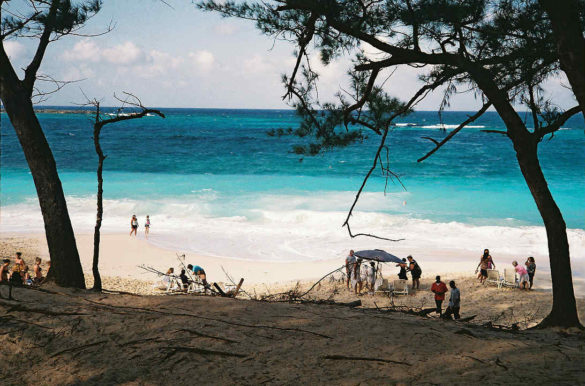 Praias de areia branca Praias de areia branca - Cabbage Beach, nas Bahamas