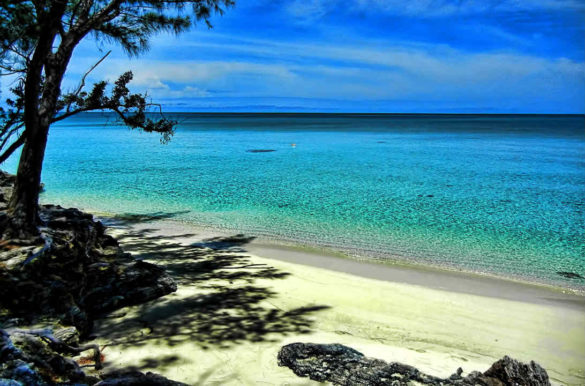 Praias de areia branca Praias de areia branca - Eleuthera, nas Bahamas