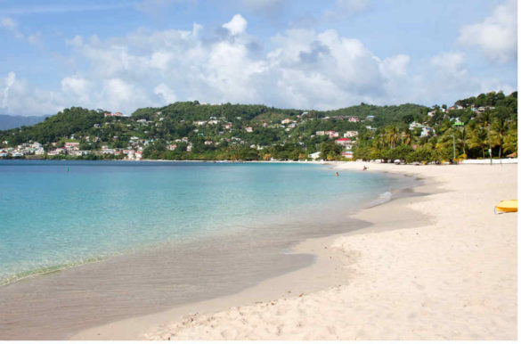 Praias de areia branca Praias de areia branca - Grand Anse, em Grenada