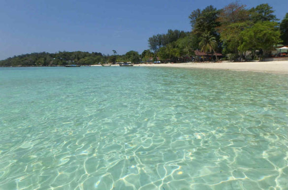 Praias de areia branca Praias de areia branca - Koh Lipe, na Tailândia