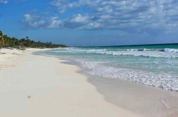 Praias de areia branca Praias de areia branca - Tulum