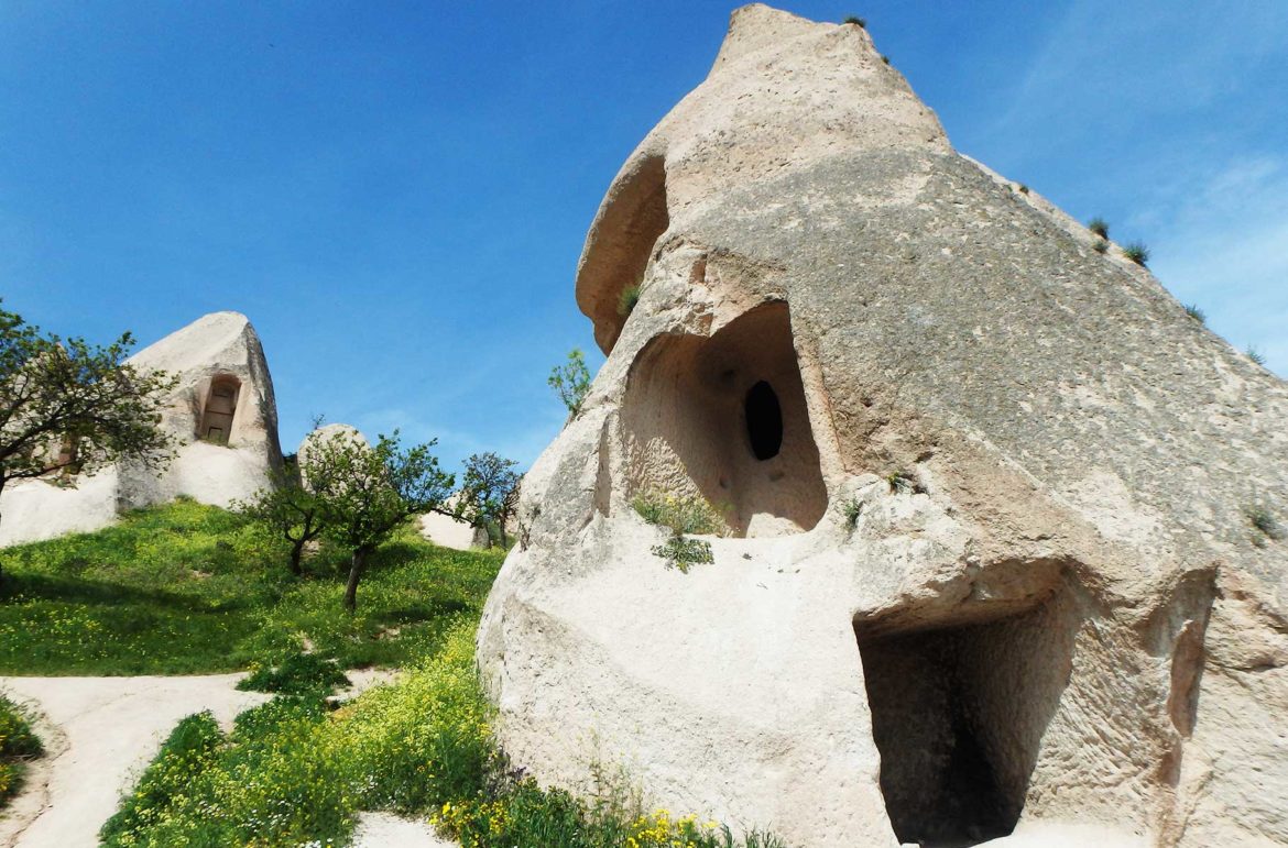 Uchisar Castle, na região da Capadócia