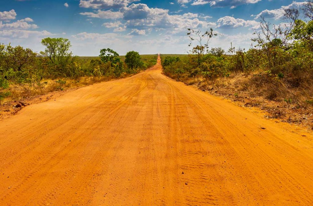 Estrada de terra que liga a região do Jalapão a Palmas