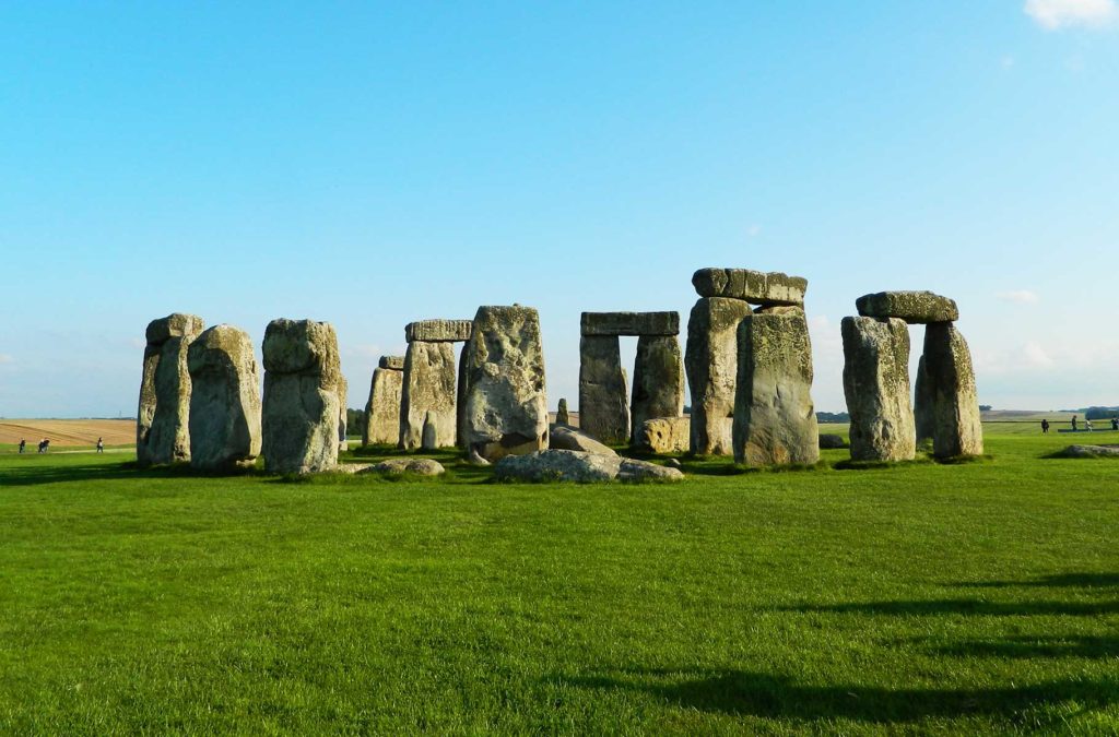 Círculo de pedras do monumento pré-histórico de Stonehenge
