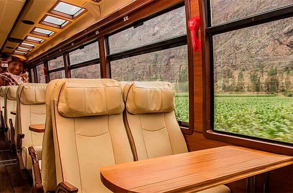 Trem The Voyager é uma das linhas que leva a Machu Picchu