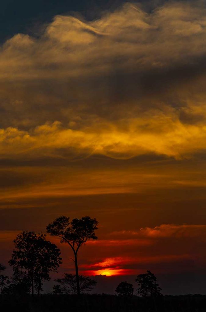 Pôr do sol no cerrado do Jalapão