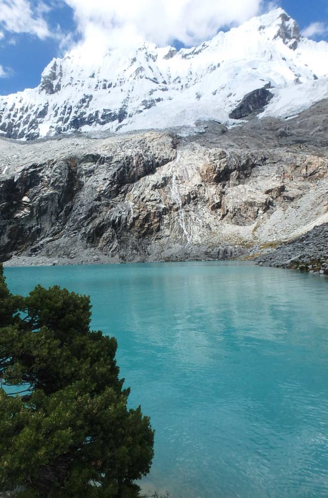 Laguna 69, no Parque Nacional Huascarán, norte do Peru