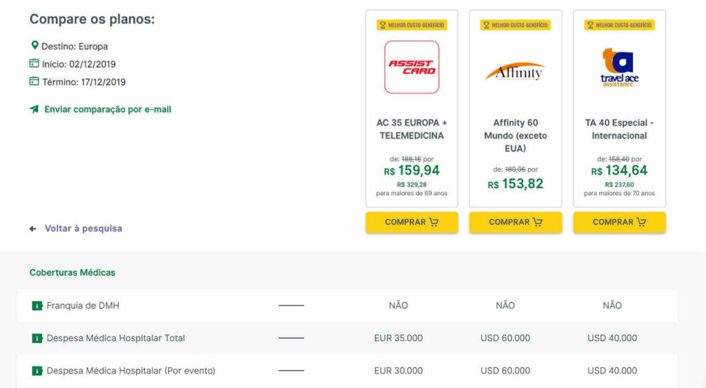 Como contratar seguro viagem na Seguros Promo - Tela 3