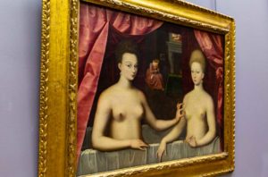 O que ver no Louvre - Gabrielle d’ Estrées e Uma de Suas Irmãs